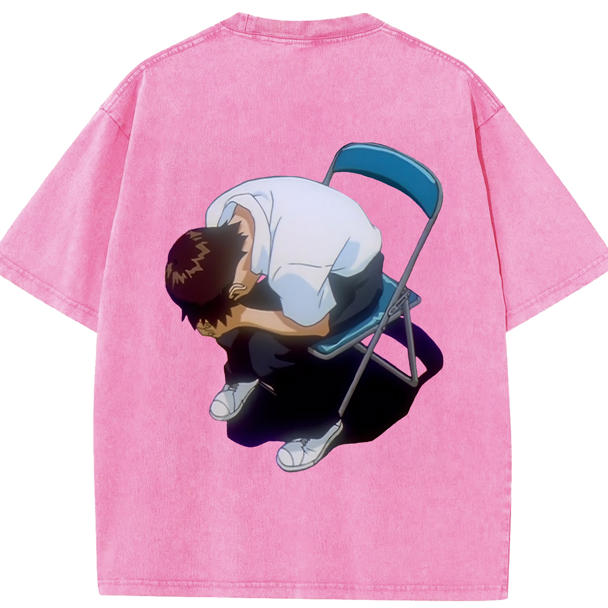 （画像用） EVA 新世紀エヴァンゲリオン 綿100% ヴィンテージ風 半袖Tシャツ（背面プリント）
